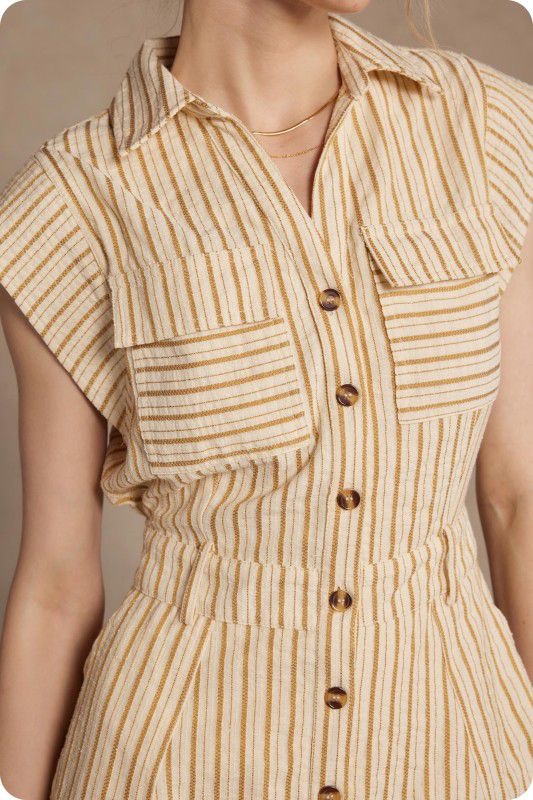 Wendy's Stripe Mini Dress