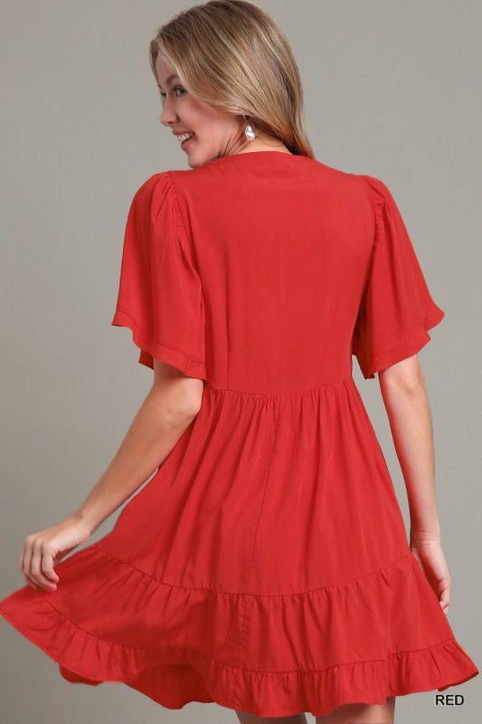 Brigitte's Timeless Short Red Dress
