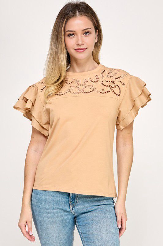 Clara Short Bell Sleeve Top