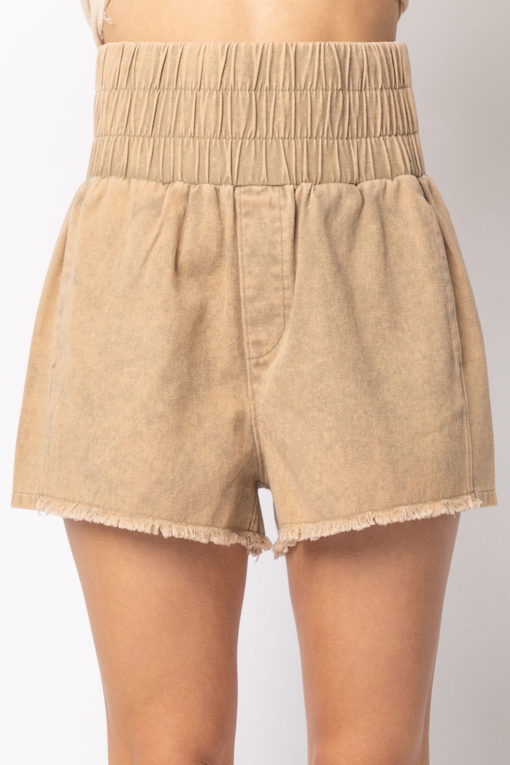 Camel Denim Short