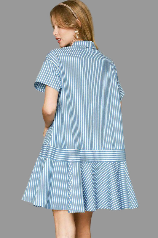 Marina’s Stripes Denim Dress