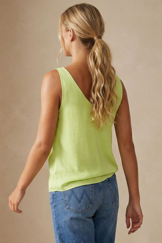 Clara Lime Breeze Tank Top