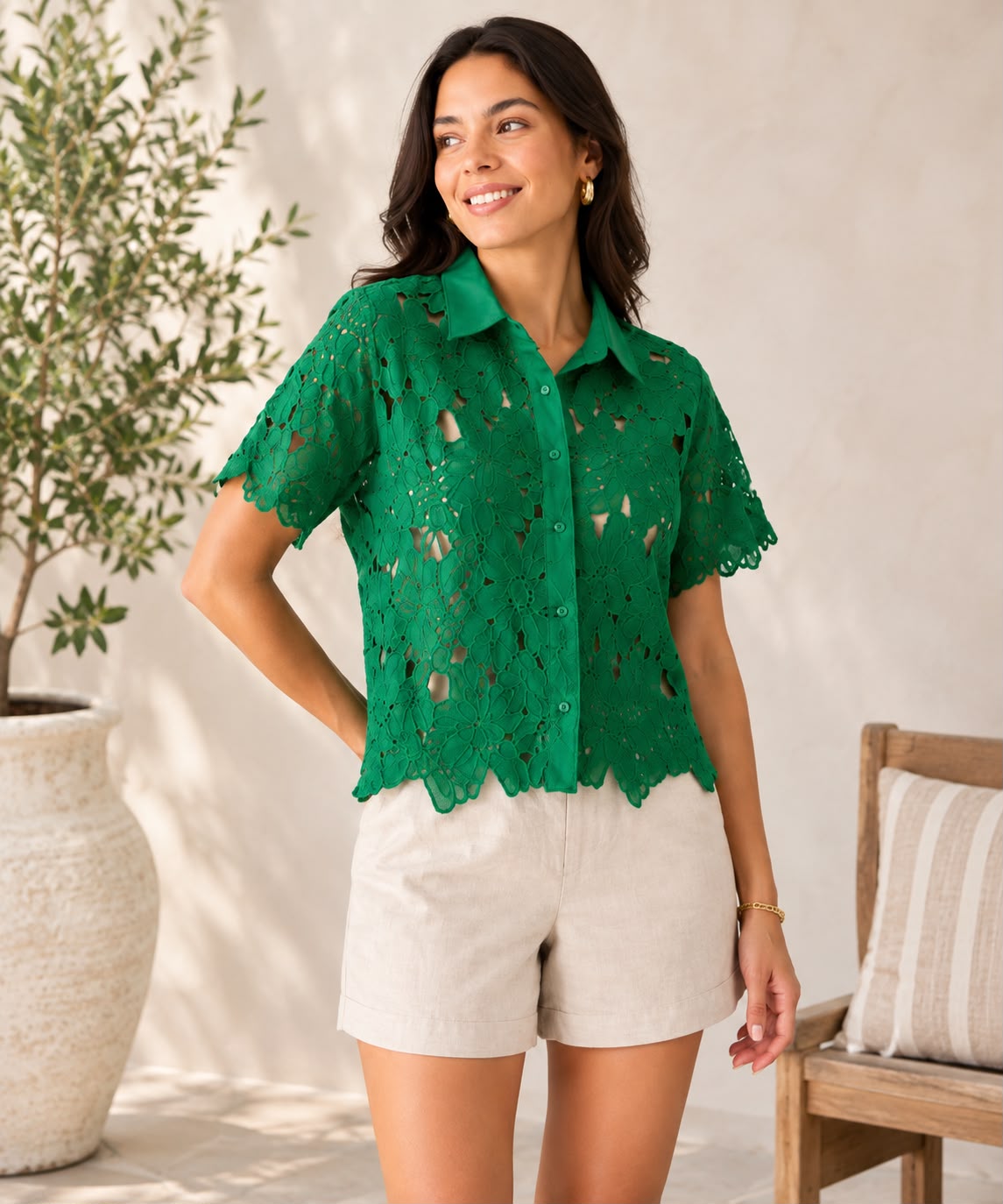 Juliette Emerald Blouse