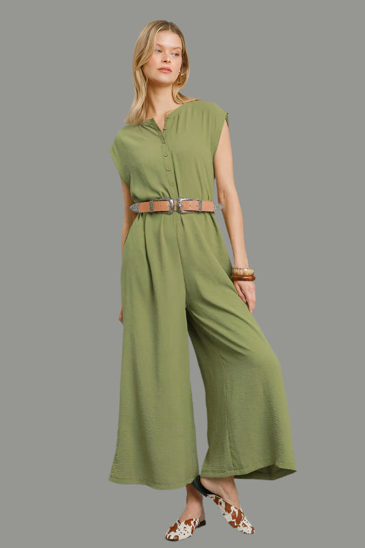 Miah Forest Green Jumpsuit
