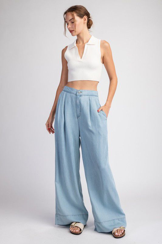 Debby Wide Leg Denim Pant