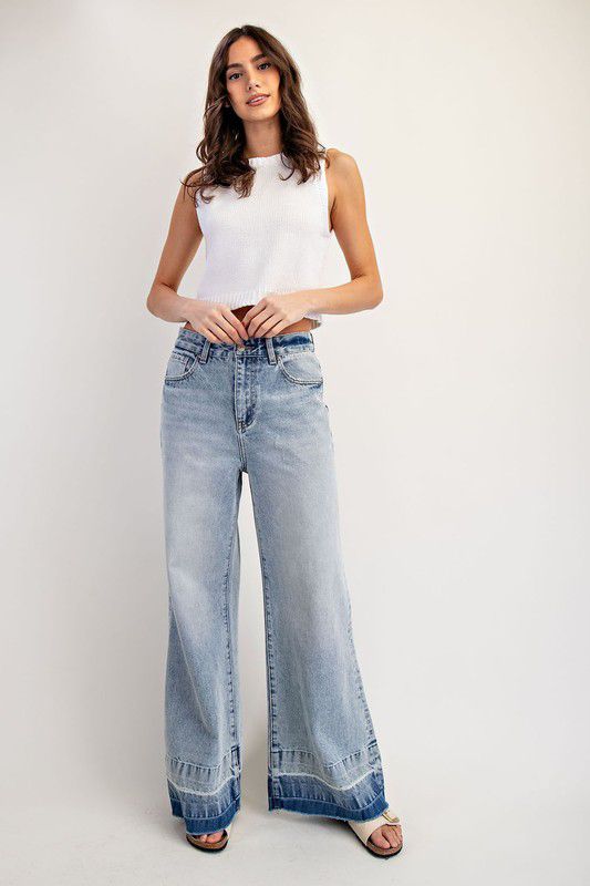 Yuri Mineral Contrast Hem Jean