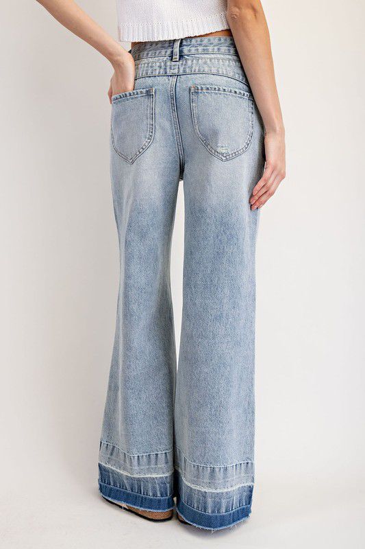 Yuri Mineral Contrast Hem Jean