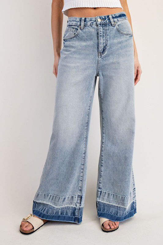 Yuri Mineral Contrast Hem Jean
