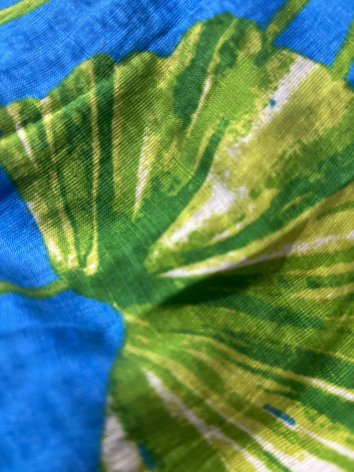 Resort Leaf Printed Halter Neck Pleated Maxi Dress