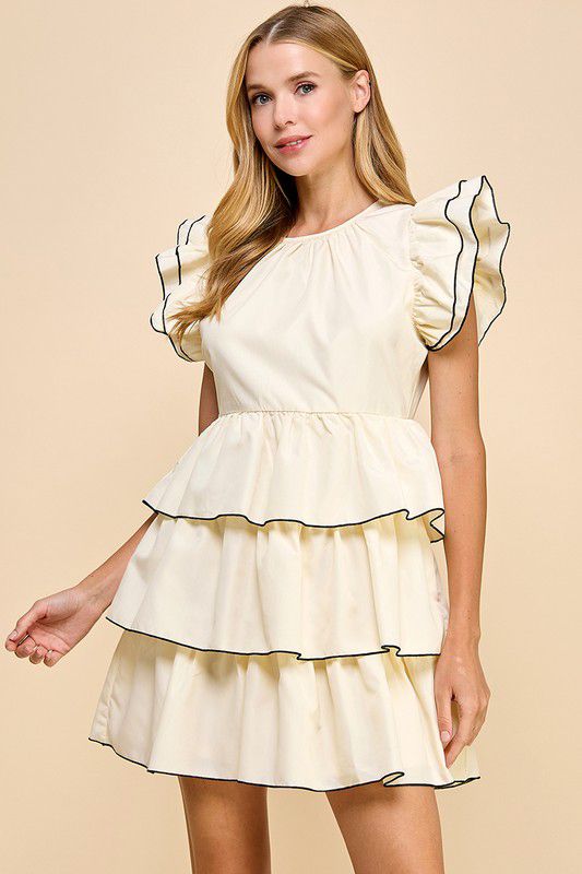 Lois Knit Bodie Ruffle Hem Midi Dress Beige Stellas Closet Btq Lois Knit Bodie Ruffle Hem Midi Dress Beige Stellas Closet Btq