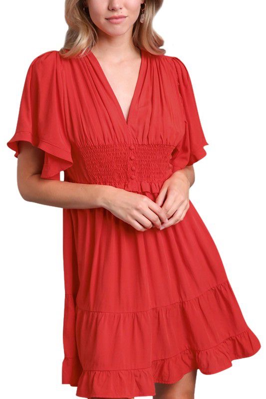 Brigitte's Timeless Short Red Dress