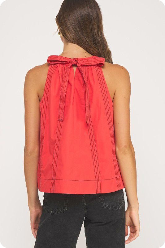 Cherry Halter Top