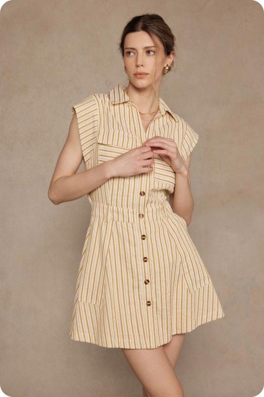 Wendy's Stripe Mini Dress