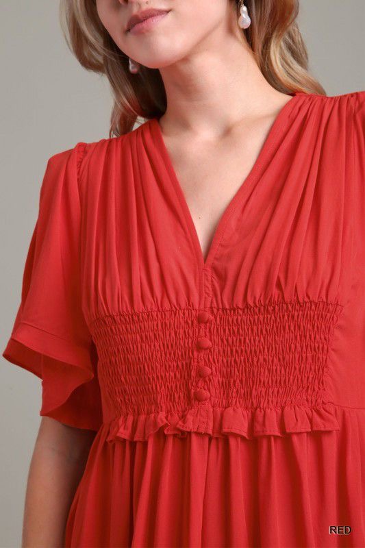 Brigitte's Timeless Short Red Dress