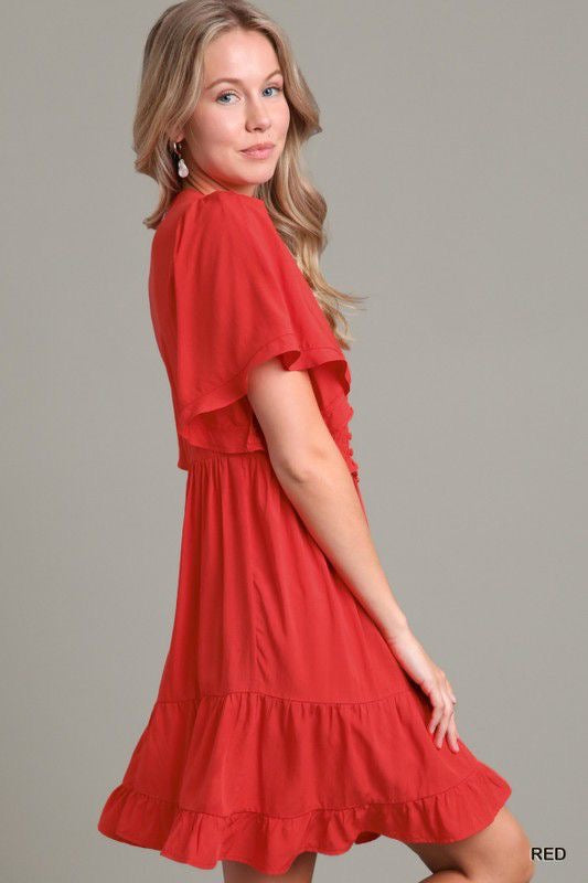 Brigitte's Timeless Short Red Dress