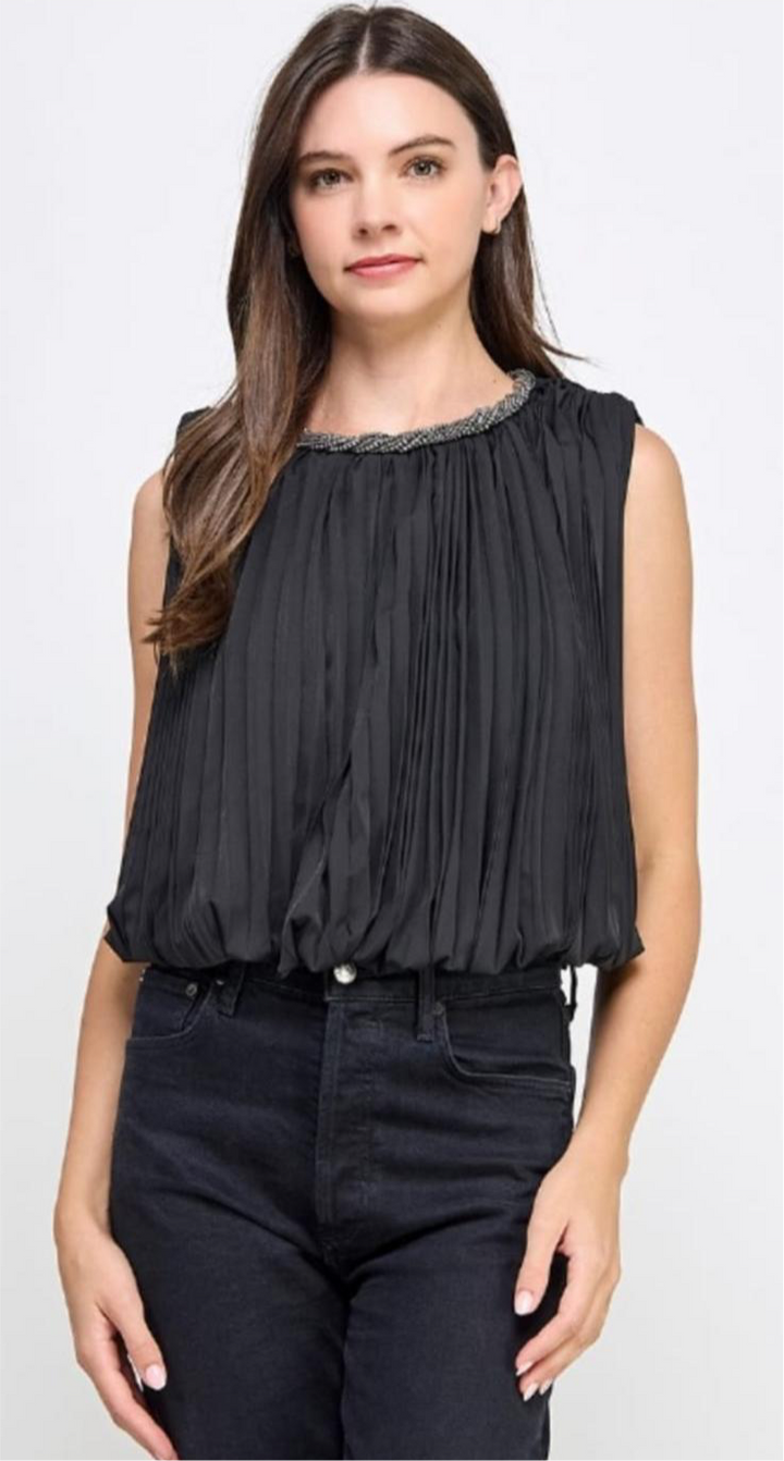 Black Overnight Ellegance Top