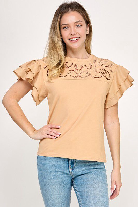 Clara Short Bell Sleeve Top