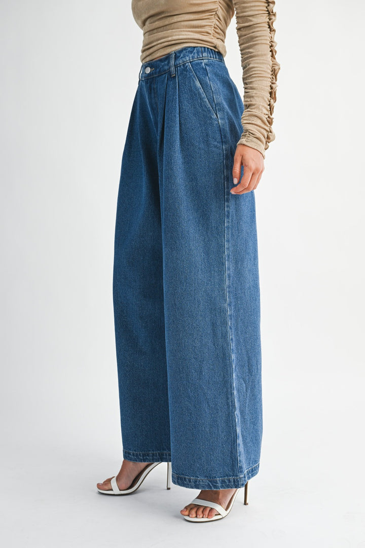 Indigo Wide Leg Jeans