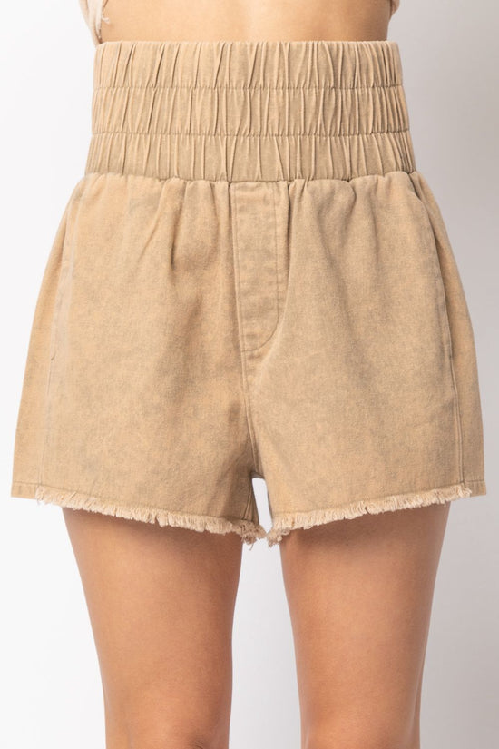 Camel Denim Short