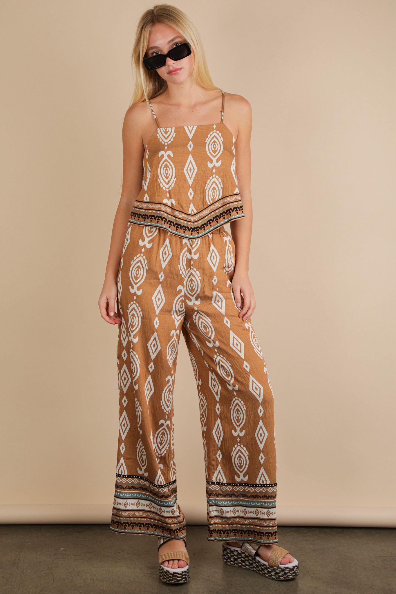 Cheyenne Palazzo Pants Set