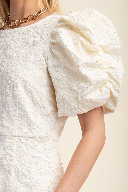 Mary's Cream Short Dress