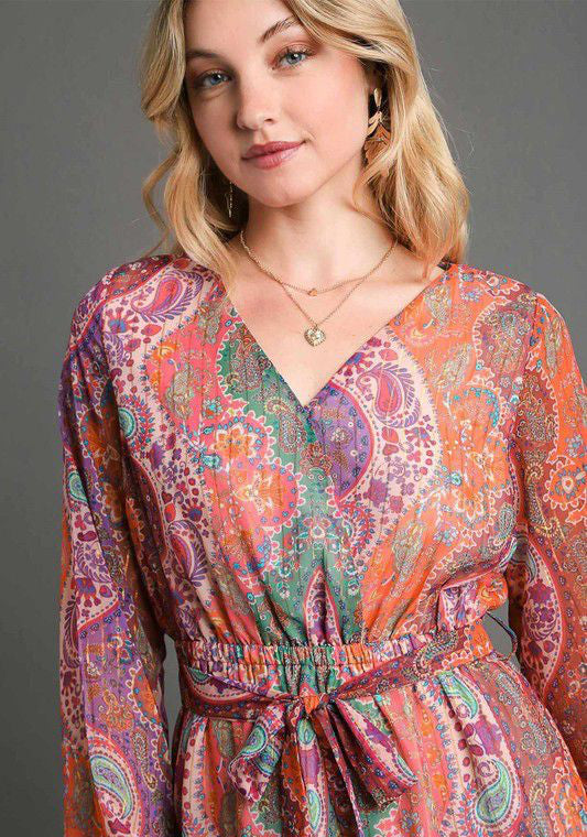 Agustine Long Sleeves Short Dress