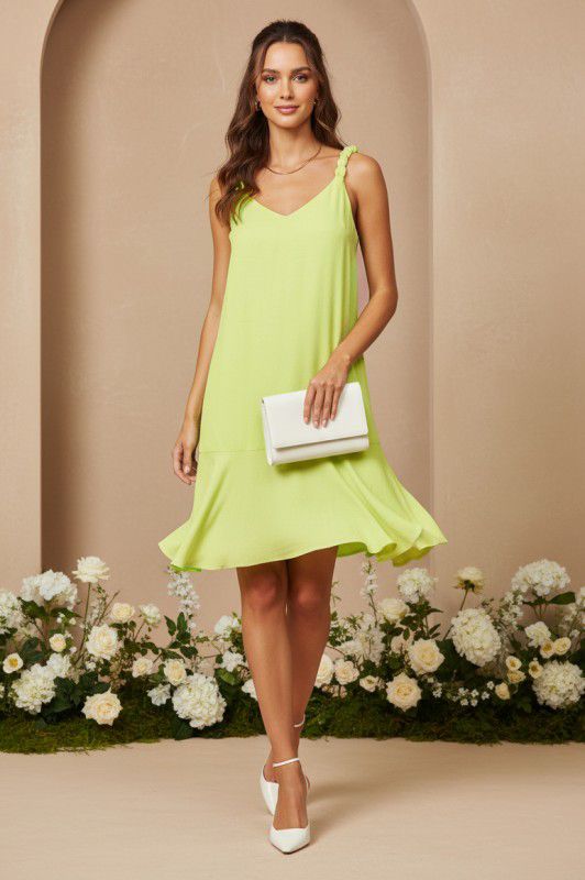 Noa Lime Sleeveless Dress