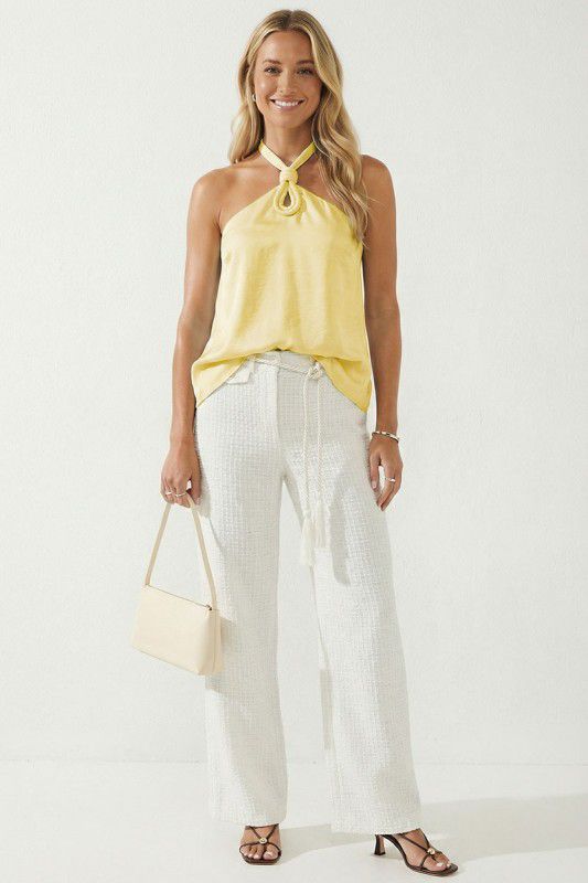 Claire Halter Knot Blouse