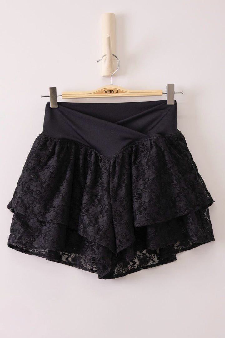 Juliette Lace Ruffle Skort