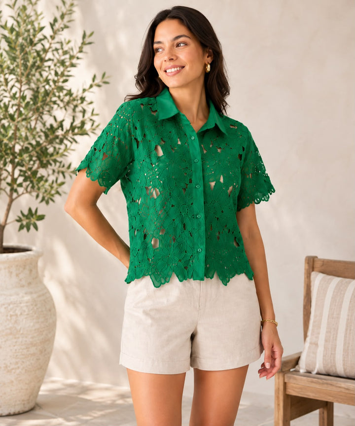 Juliette Emerald Blouse