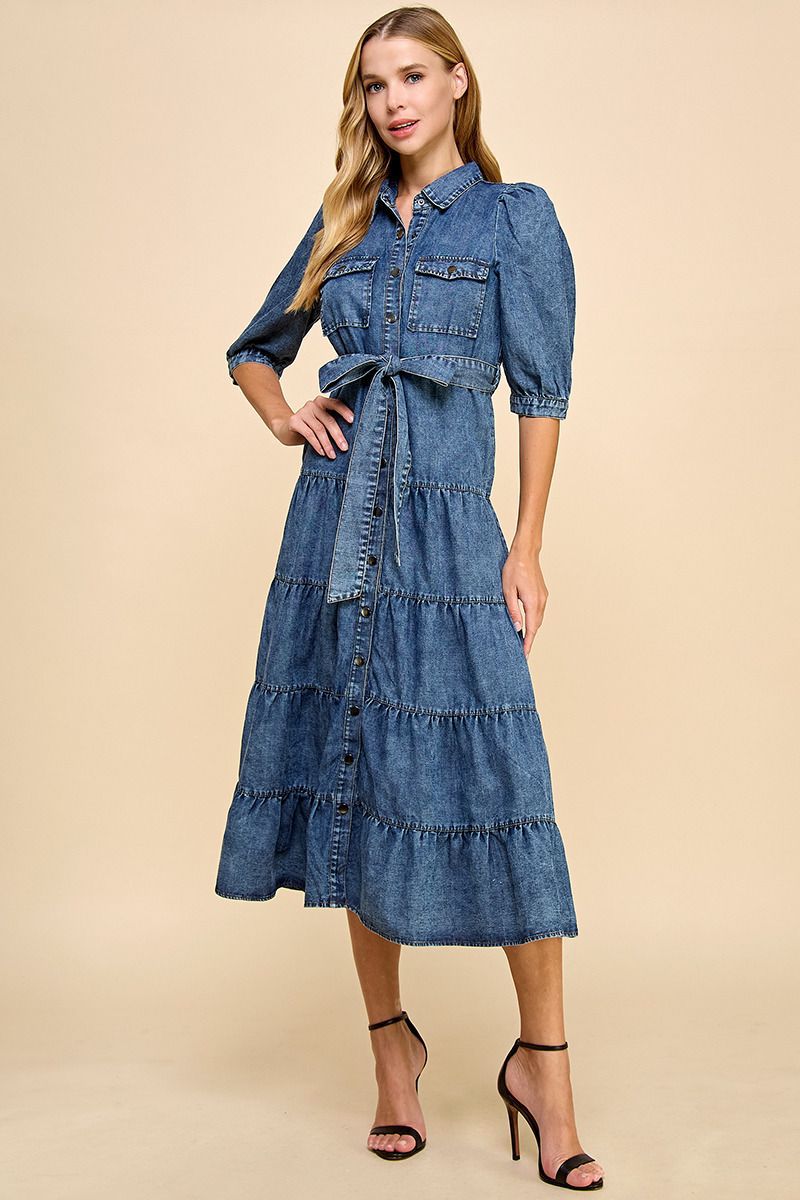 Utopia Denim Maxi Dress