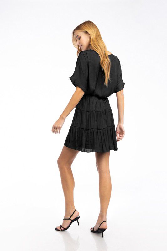 Lida Black Short Dress