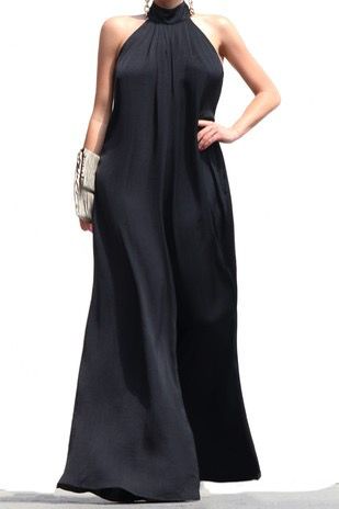 Cleopatra High Neck Band Long Jumpsuit