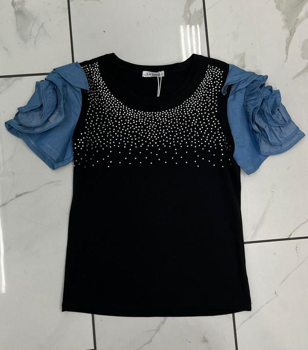 Exotic Casual Black Top